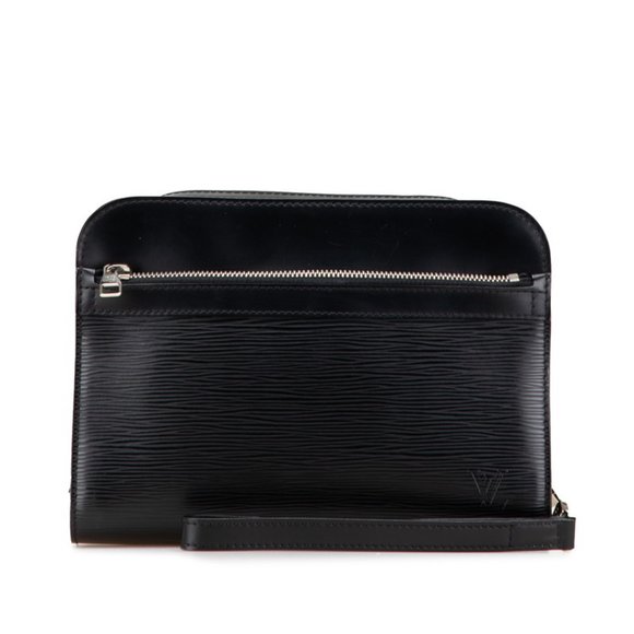 Louis Vuitton Epi Hoche Second Bag/Clutch Bag M59362 Black Leather Men's LOUI... - Picture 1 of 10